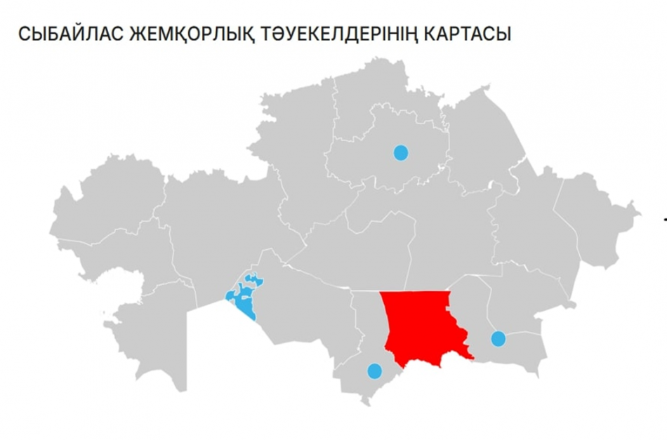 сыбайлас жемқорларының тәуекелдерінің картасы