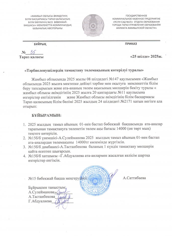 Жамбыл облысы әкімдігінің 2025 жылғы 20 қаңтардағы √11 қаулысына енгізілген өзгерістер.